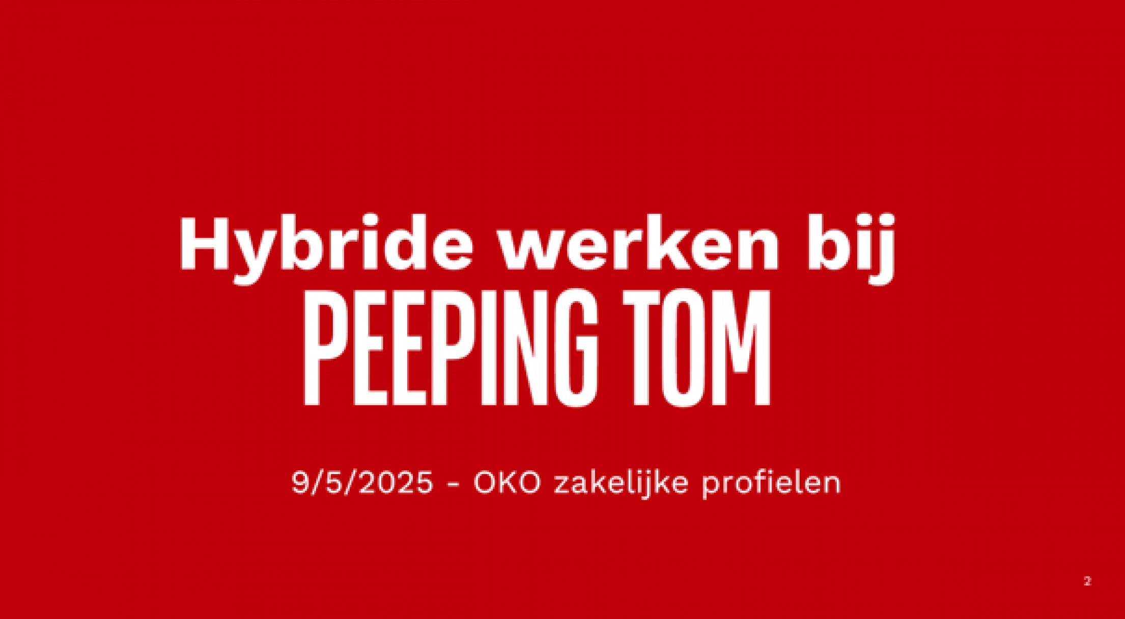 Hybride werken Hybride werken